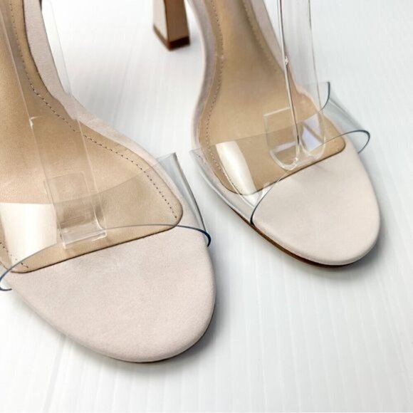 Schutz Womens neutral May Ankle Strap Open Toe Heels Womens Size 7.5 - Picture 4 of 16